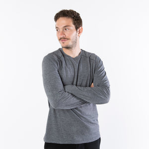 Gray LS Athletic Shirt