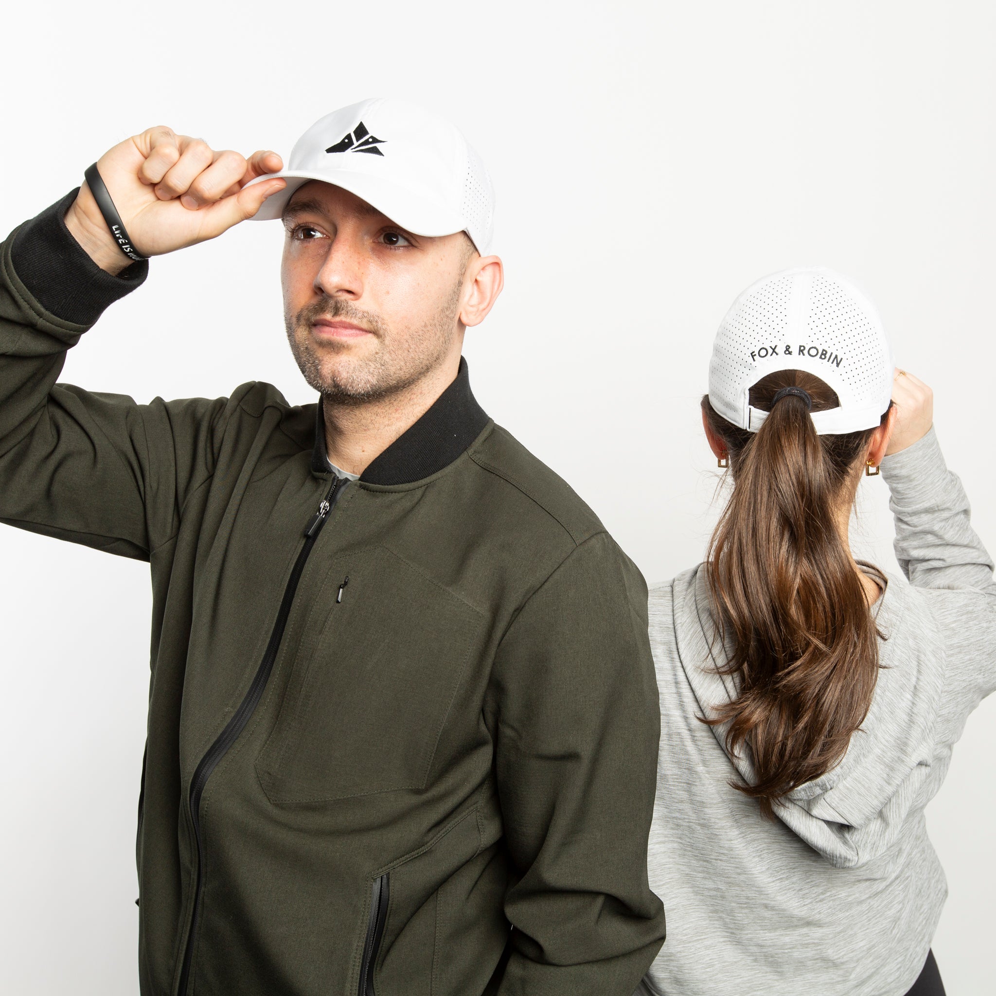 White Running Hat