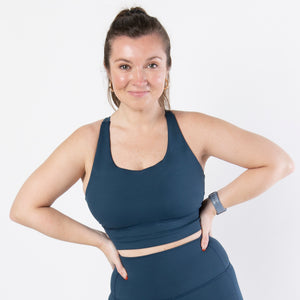 Marine Blue High Impact Bra